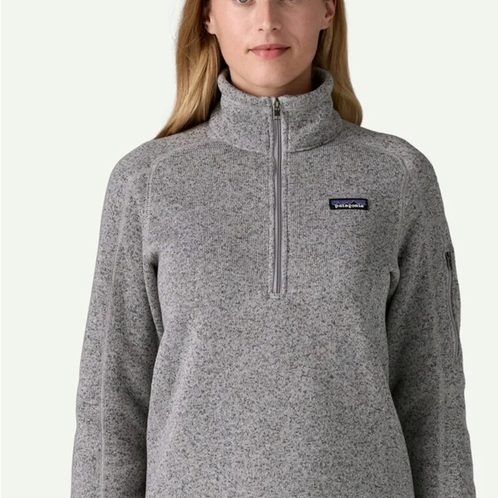 Like New Worn Once -  Patagonia Better Sweater Heather Gray Quarter-Zip Pullover
